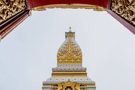 Temple of Phra That Phanom  one of the most important Theravada Buddhist structures in the region located  in Nakhon Phanom Province northeastern Thailand.の写真素材