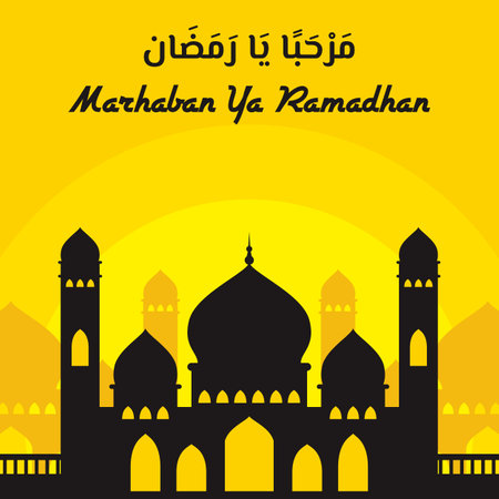 Illustration of background for Muslim festival Eid-al-Fitrのイラスト素材