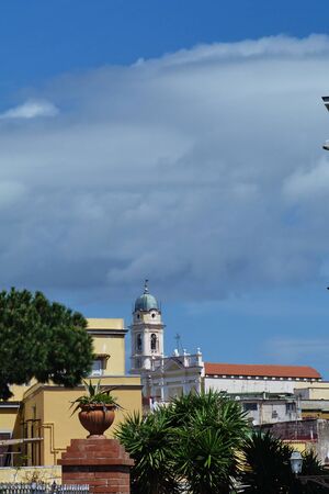 Italy, Campania, a town in Gulf of Pozzuoli 2の写真素材