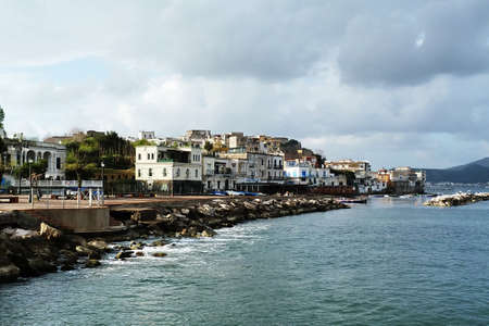 Italy, Campania, a town in Gulf of Pozzuoli 2の写真素材