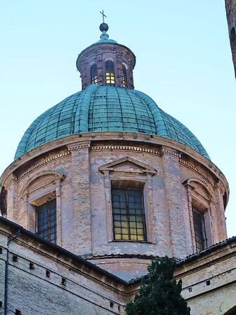 Italy, Ravenna, the cathedral dome 2の写真素材