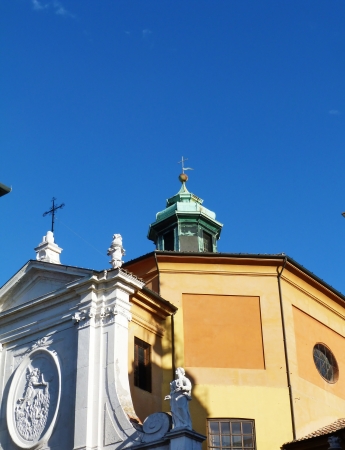 Italy, Ravenna, detail of Piazza del Popolo 3の写真素材
