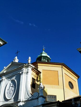 Italy, Ravenna, detail of Piazza del Popolo 1の写真素材