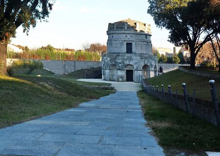 The Mausoleum of Theodoric in Ravenna, Italy のeditorial素材