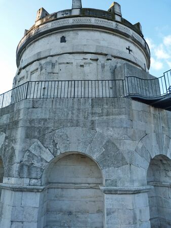 The Mausoleum of Theodoric in Ravenna, Italy のeditorial素材