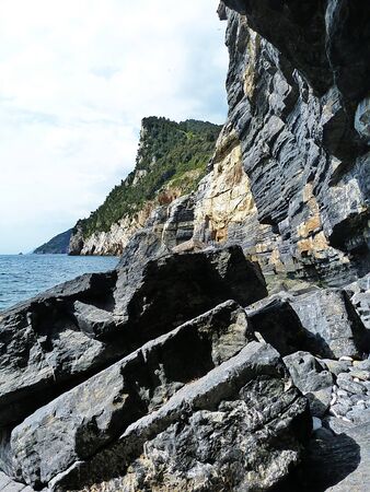 The cliff in Portovenere, Italy の写真素材