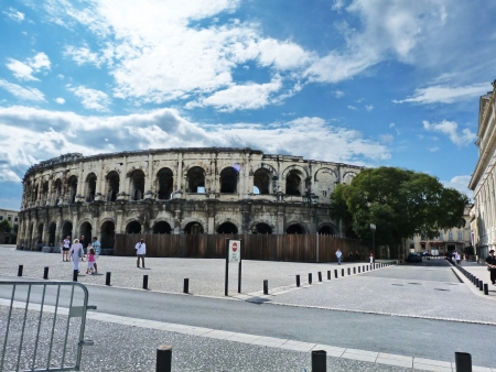 Amphitheater in Nimes, France のeditorial素材