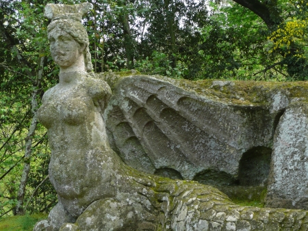 Park of the Monsters in Bomarzo, Italyの写真素材