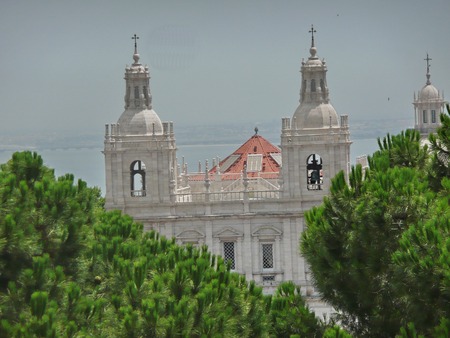 Church and monastery of Sao Vicente de Fora, Lisbon, Portugalの写真素材