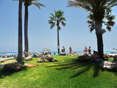 Beach of Malaga, Spainのeditorial素材