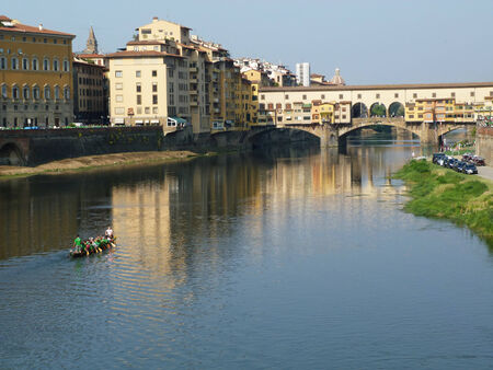 Ponte Vecchio, Florence, Italyの写真素材