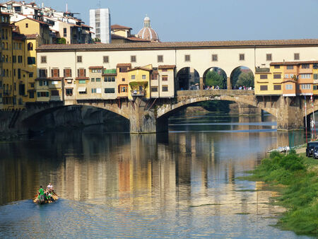 Ponte Vecchio, Florence, Italyの写真素材