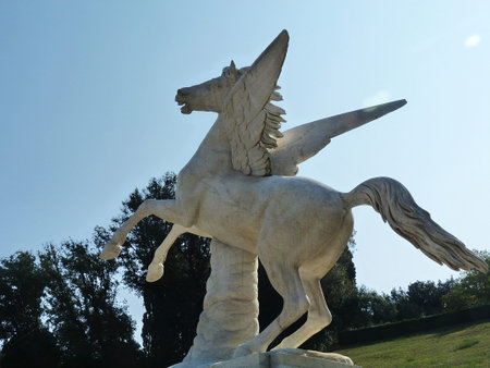 Pegasus sculpture in Boboli gardens, Florence, Italyのeditorial素材