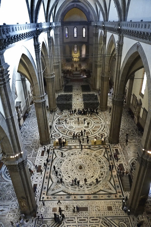 Interior of the Cathedral of Florence, Italyのeditorial素材