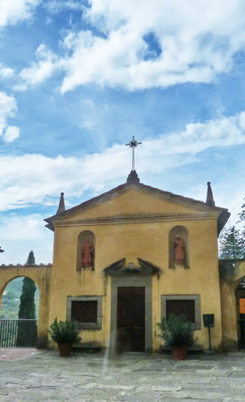 Little church in the Galluzzo Charterhouse, Florence, Italy 