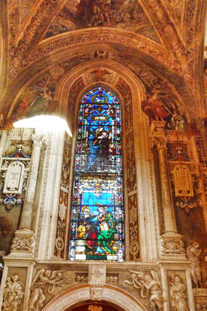 Altar of the church of Santa Maria Novella, Florence, Italyのeditorial素材