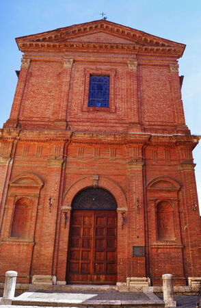 Church in the center of Siena, Italyの写真素材