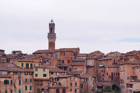 Landscape of Siena, Italyの写真素材