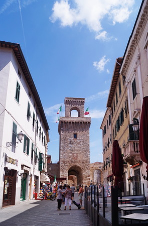 Torrione Rivellino, Piombino, Tuscany, Italyのeditorial素材