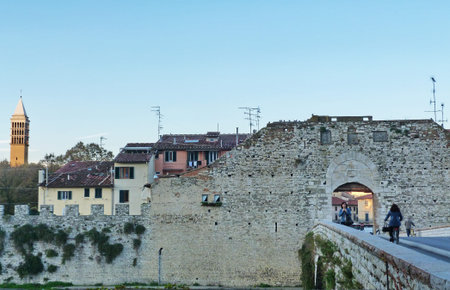 Gate of Mercatale, Prato, Tuscany, Italyのeditorial素材