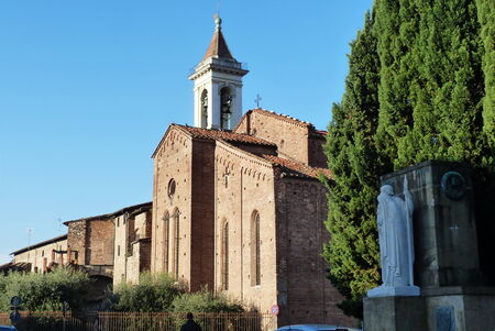 St. Francis church, Prato, Tuscany, Italyの写真素材