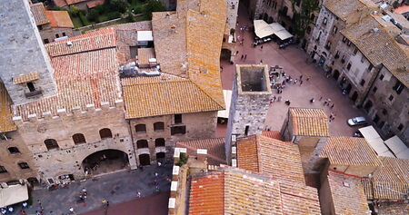 Aerial view of San Gimignano, Tuscany, Italyのeditorial素材