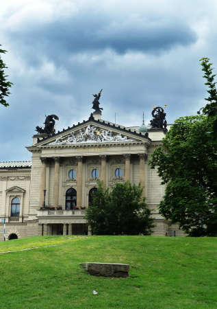 Typical buildings in the center of Prague, Czech Republicのeditorial素材