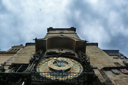 Detail of the astronomical clock of Prague, Czech Republicのeditorial素材