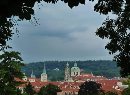 Top view from rhe Castle of Prague, Czech Republicの写真素材
