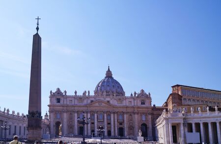 Saint Peter square, Vatican City, Rome, Italyのeditorial素材