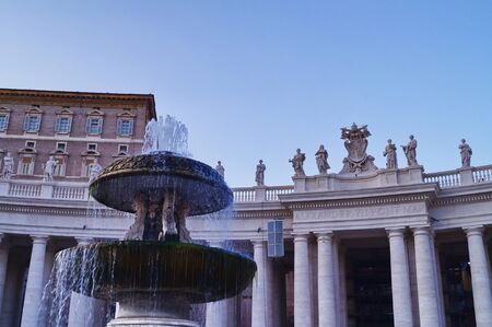 Saint Peter square, Vatican City, Rome, Italyの写真素材