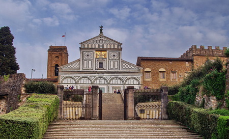Church of San Miniato al Monte, Florence, Italyのeditorial素材