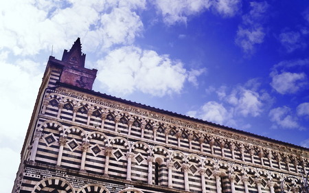 San Giovanni Fuoricivitas church, Pistoia, Italyの写真素材