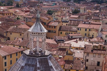 Lantern of the Baptistery of Pistoia, Tuscany, Italyの写真素材