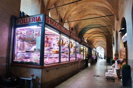 Market hall in the Ragione Palace, Padua, Italyのeditorial素材