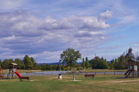 Serravalle park, Empoli, Tuscany, Italyの写真素材