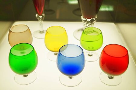 Inside the glass museum of Empoli, Tuscany, Italyのeditorial素材