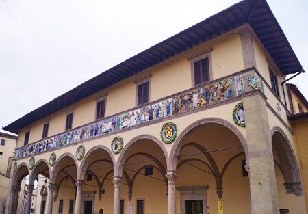 Famous Ceppo hospital, Pistoia, Italyのeditorial素材