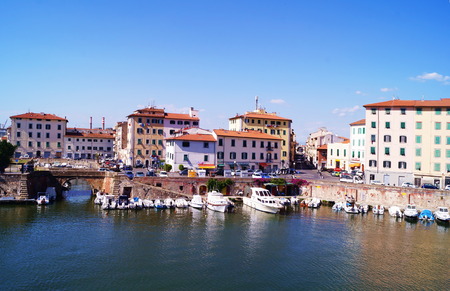 View of Livorno from the new fortress, Tuscany, Italyのeditorial素材