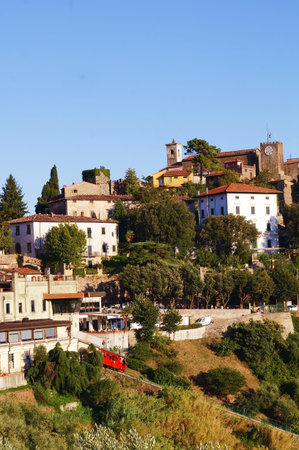 View of Montecatini Alto, Tuscany, Italyのeditorial素材