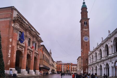 Signori square, Vicenza, Italyのeditorial素材
