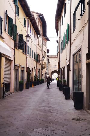 Mazzini street, Borgo San Lorenzo, Tuscany, Italyのeditorial素材