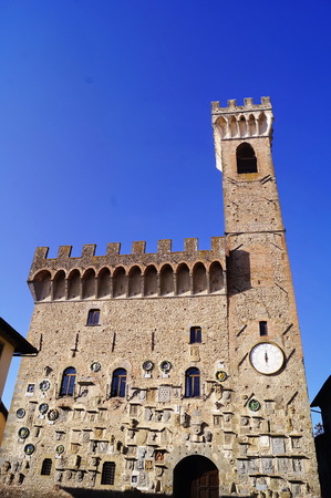 Vicari Palace, Scarperia, Tuscany, Italyの写真素材