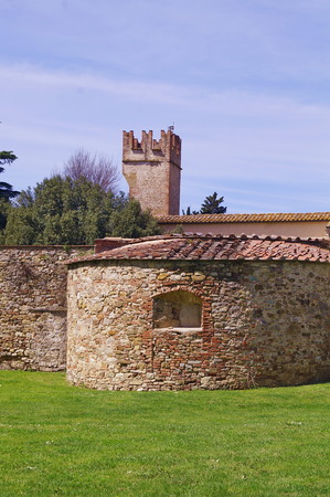 Acciaolo castle, Scandicci, tuscany, Italyの写真素材