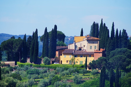 Houses at Pian dei Giullari, Florence, Italyのeditorial素材