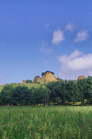 Le Balze of Valdarno, Tuscany, Italyの写真素材