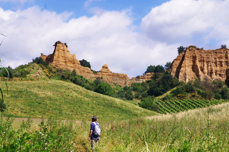 Le Balze of Valdarno, Tuscany, Italyの写真素材