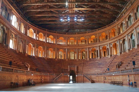 Interior of the Farnese theater, Parma, Italyのeditorial素材