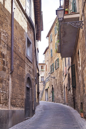 Comedy street, Orvieto, Italyの写真素材