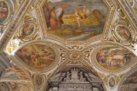 Crypt of the cathedral of Salerno, Italyのeditorial素材
